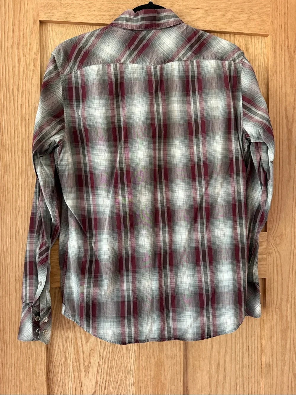 Banana Republic Men's Plaid Western-style Button-Down Shirt